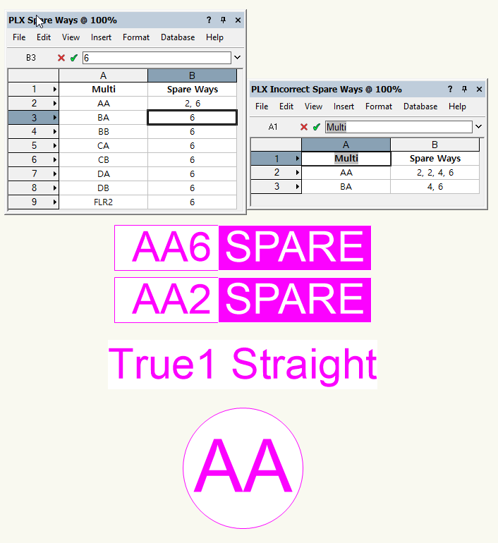 Check for Missing Spare Ways